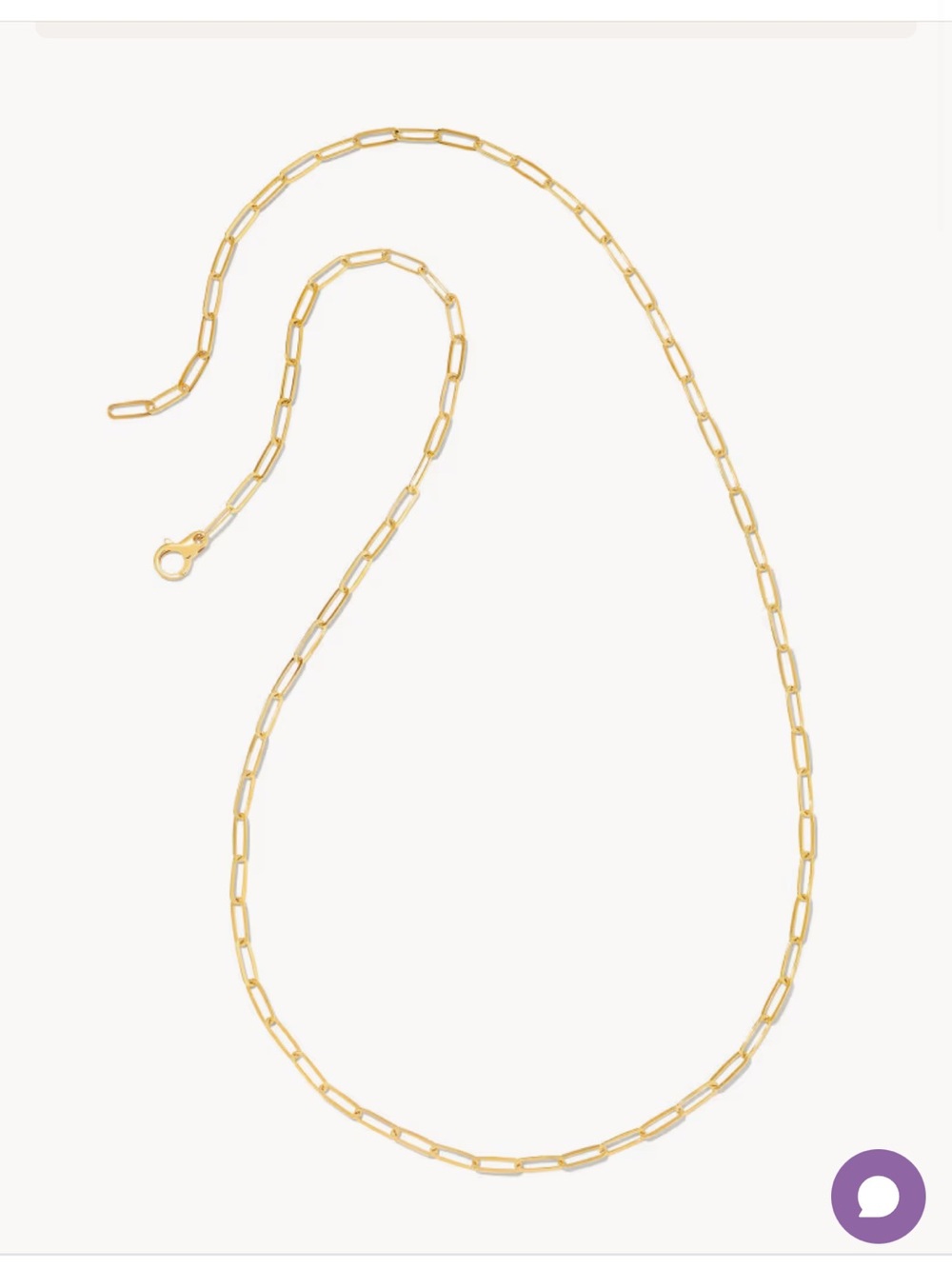 Kendra Scott Large Gold Paperclip Chain Necklace 22”